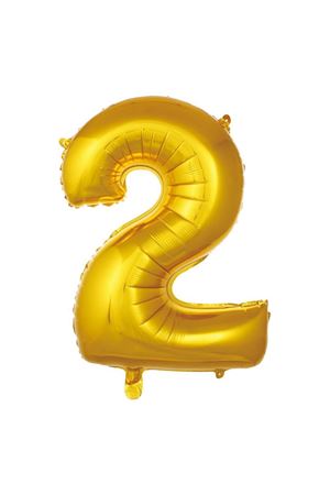 2 Rakam Folyo Balon Altın 76 cm