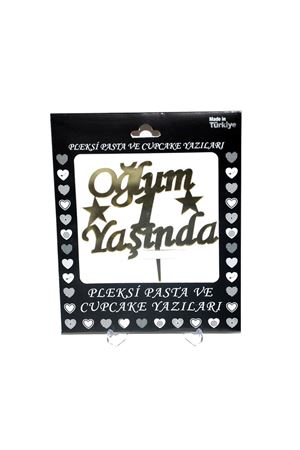 Oğlum 1 Yaşında Pleksi Gold