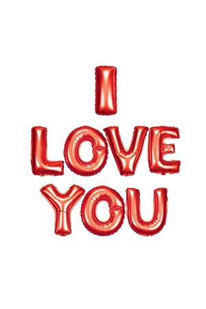 I Love You Kırmızı Folyo Balon 40 cm