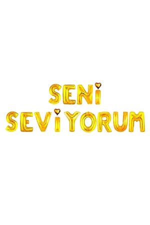 Seni Seviyorum Folyo Balon Gold 40 cm