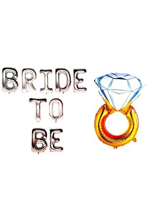 Bride To Be Yüzük Folyo Balon Gümüş 40 cm