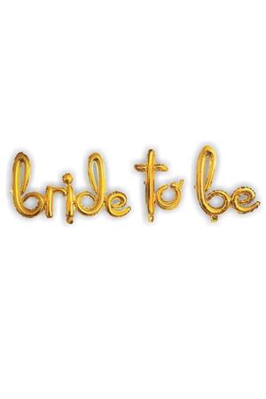 Bride To Be El Yazılı Folyo Balon Gold 40 cm