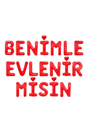 Benimle Evlenirmisin Kırmızı Folyo Balon 40 cm
