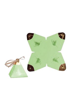 Varaklı Piramit Lokumluk Su Yeşil 25 Adet