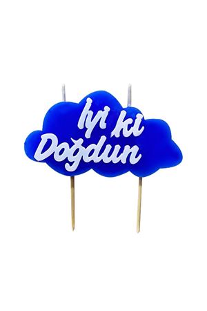 İyi ki Doğdun Mum Mavi
