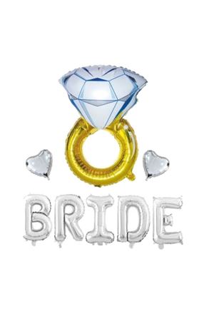 Bride Yüzük Folyo Balon Gümüş 40 cm
