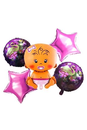 Bebek Folyo Balon Set Pembe