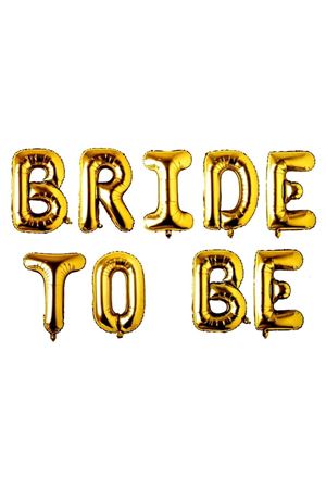 Bride To Be Folyo Balon Set Gold 40 cm