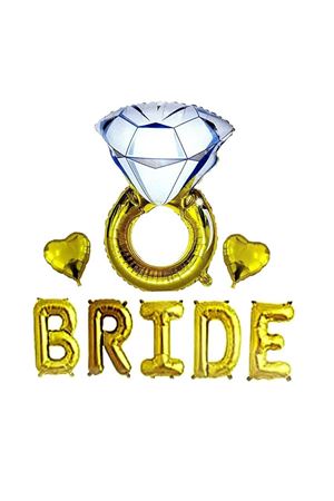 Bride Yüzük Folyo Balon Gold 40 cm