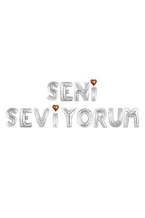 Seni Seviyorum Folyo Balon Gümüş 40 cm