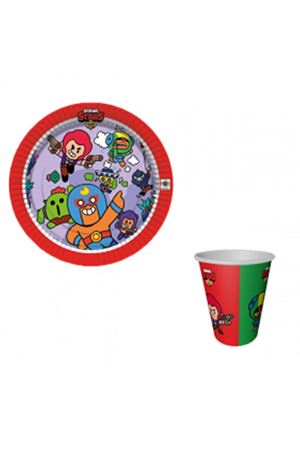 Brawl Stars Karton Tabak Bardak 8 Adet