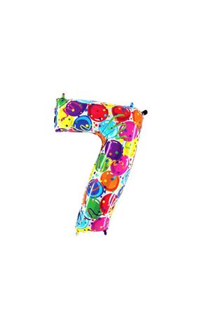 7 Rakam Renkli Folyo Balon Grabo