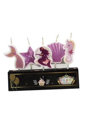 Deniz Kızı Pasta Mumu 5 Adet