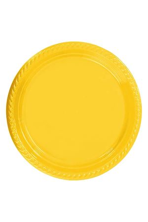 Kullan At Plastik Tabak Sarı 25 Adet