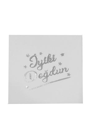 İyi ki Doğdun Yaldızlı Peçete Beyaz 16 Adet
