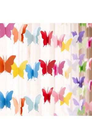 İpe Dizili Kelebek Kağıt Süs