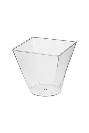 Plastik Mika Mini Şeffaf Kap