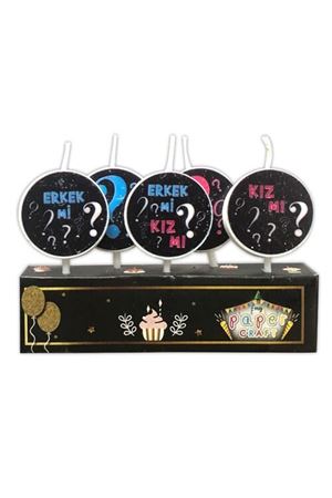 Cinsiyet Pasta Mumu 5 Adet