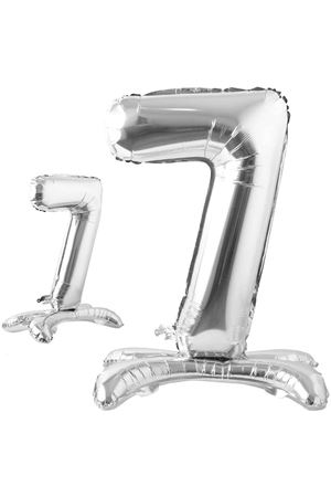 Ayaklı 7 Rakam Folyo Balon