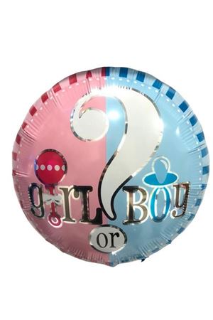 Cinsiyet Yuvarlak Folyo Balon