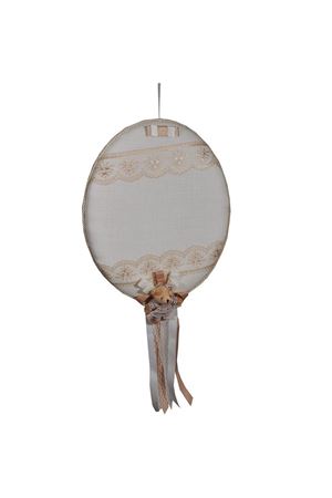 Kapı Süsü Keten Ayıcıklı Beyaz