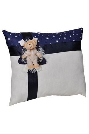 PartiPan Ayıcıklı Takı Yastığı ve Sepeti Mavi