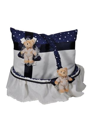 PartiPan Ayıcıklı Takı Yastığı ve Sepeti Mavi