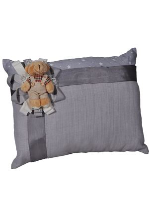 PartiPan Ayıcıklı Keten Takı Yastığı Gümüş