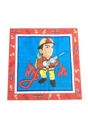 İtfaiyeci Temalı Peçete 20 Adet
