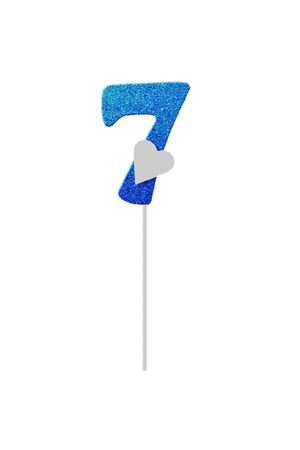 Eva Kalpli 7 Rakamı Çubuk Mavi