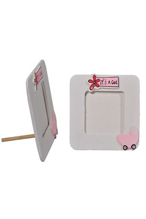 Ahşap Fotoğraf Çerçevesi Pembe 12 Adet