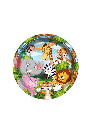 Safari Lisanlı Karton Tabak 8 Adet