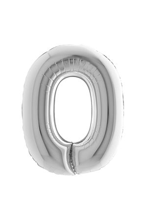 O Harf Gümüş Folyo Balon 100 cm