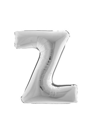 Z Harf Gümüş Folyo Balon 100 cm