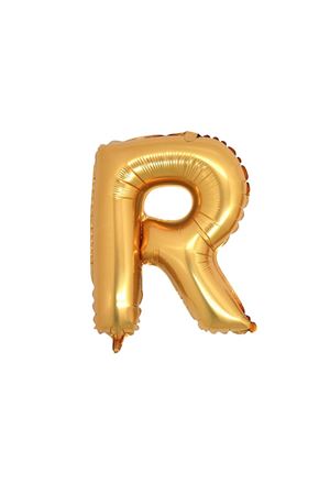 R Harf Altın Folyo Balon 40 cm