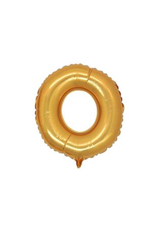 O Harf Altın Folyo Balon 40 cm