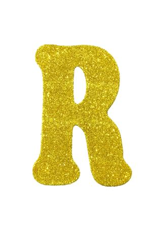 Eva Simli R Harf Altın 12 cm