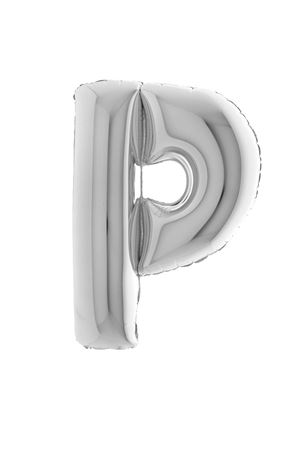 P Harf Gümüş Folyo Balon 100 cm