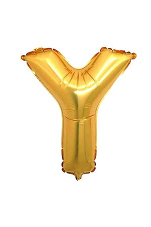 Y Harf Altın Folyo Balon 100 cm