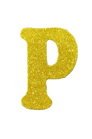 Eva Simli P Harf Altın 12 cm