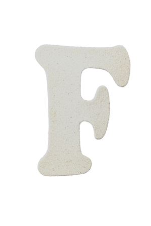 Eva Simli F Harf Beyaz 12 cm