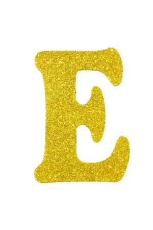 Eva Simli E Harf Altın 12 cm