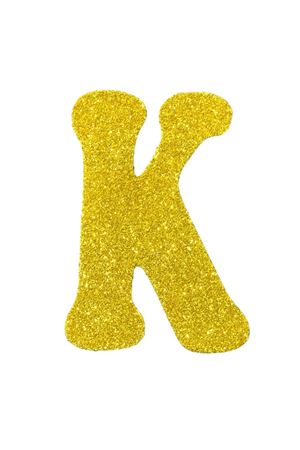 Eva Simli K Harf Altın 12 cm