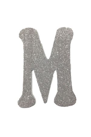 Eva Simli M Harf Gümüş 12 cm