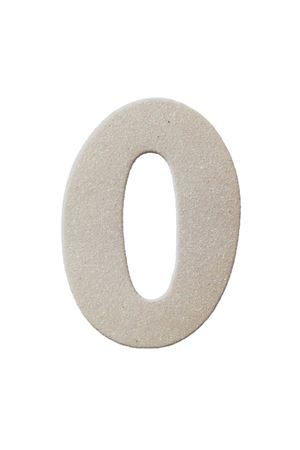 Eva Simli O Harf Beyaz 12 cm