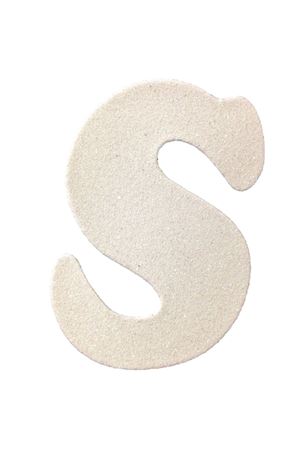 Eva Simli S Harf Beyaz 12 cm