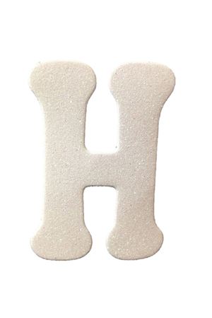 Eva Simli H Harf Beyaz 12 cm