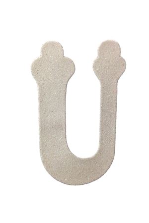 Eva Simli Ü Harf Beyaz 12 cm