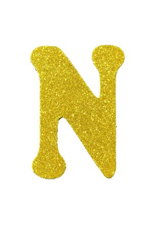 Eva Simli N Harf Altın 12 cm