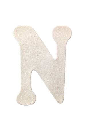 Eva Simli N Harf Beyaz 12 cm